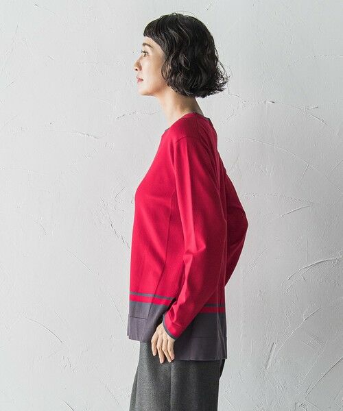 la.f... / ラ・エフ ニット・セーター | 配色ニット≪手洗い可能≫ | 詳細3