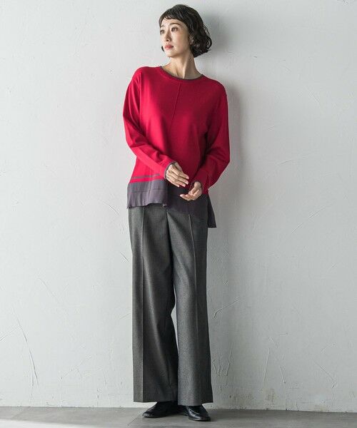 la.f... / ラ・エフ ニット・セーター | 配色ニット≪手洗い可能≫ | 詳細6