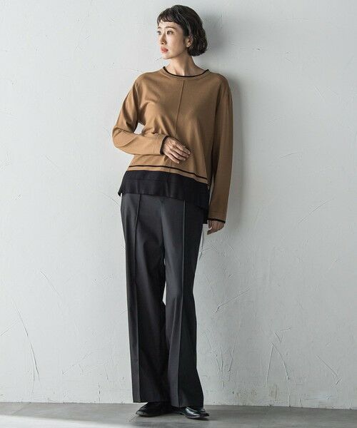 la.f... / ラ・エフ ニット・セーター | 配色ニット≪手洗い可能≫ | 詳細13