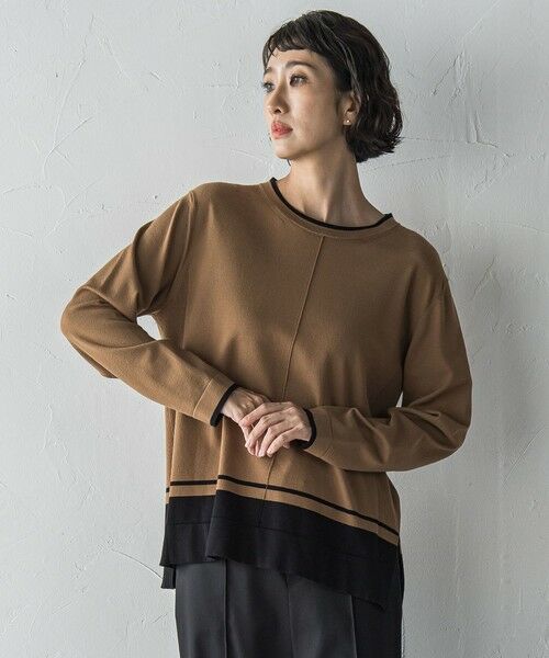 la.f... / ラ・エフ ニット・セーター | 配色ニット≪手洗い可能≫ | 詳細8