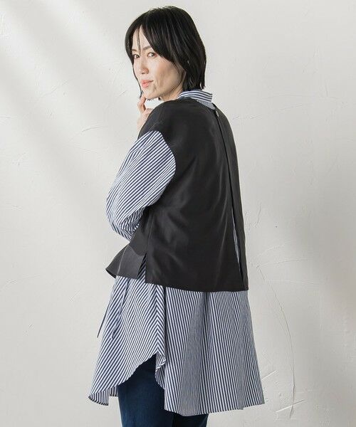 la.f... / ラ・エフ シャツ・ブラウス | 【biyori】""着こなし自在""2wayピーチポプリンジレ≪洗濯機で洗える≫ | 詳細16