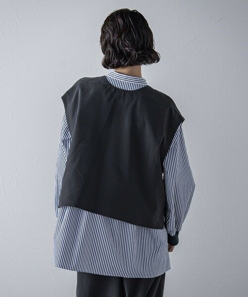 la.f... / ラ・エフ シャツ・ブラウス | 【biyori】""着こなし自在""2wayピーチポプリンジレ≪洗濯機で洗える≫ | 詳細3