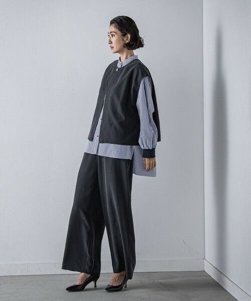 la.f... / ラ・エフ シャツ・ブラウス | 【biyori】""着こなし自在""2wayピーチポプリンジレ≪洗濯機で洗える≫ | 詳細5