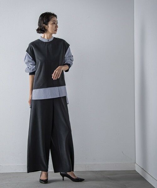 la.f... / ラ・エフ シャツ・ブラウス | 【biyori】""着こなし自在""2wayピーチポプリンジレ≪洗濯機で洗える≫ | 詳細7