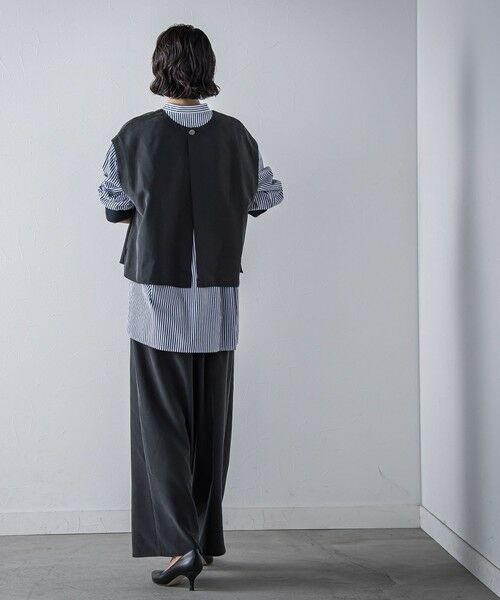 la.f... / ラ・エフ シャツ・ブラウス | 【biyori】""着こなし自在""2wayピーチポプリンジレ≪洗濯機で洗える≫ | 詳細8