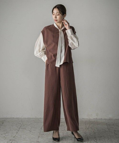 la.f... / ラ・エフ シャツ・ブラウス | 【biyori】""着こなし自在""2wayピーチポプリンジレ≪洗濯機で洗える≫ | 詳細27