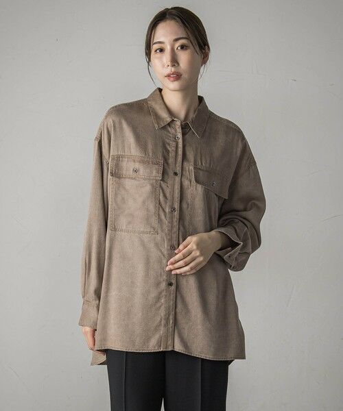 la.f... / ラ・エフ シャツ・ブラウス | 【biyori】モダールデニムシャツ≪洗濯機で洗える≫ | 詳細7