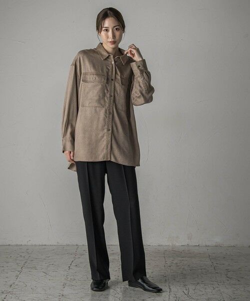 la.f... / ラ・エフ シャツ・ブラウス | 【biyori】モダールデニムシャツ≪洗濯機で洗える≫ | 詳細8