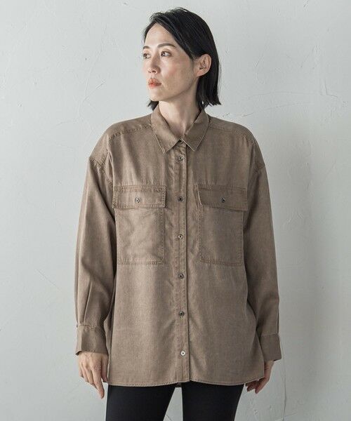 la.f... / ラ・エフ シャツ・ブラウス | 【biyori】モダールデニムシャツ≪洗濯機で洗える≫ | 詳細9