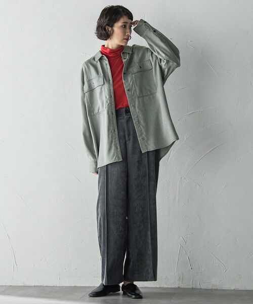 la.f... / ラ・エフ シャツ・ブラウス | 【biyori】モダールデニムシャツ≪洗濯機で洗える≫ | 詳細15