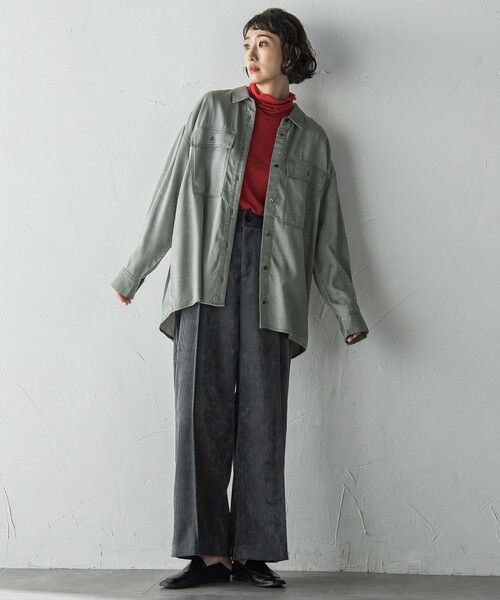 la.f... / ラ・エフ シャツ・ブラウス | 【biyori】モダールデニムシャツ≪洗濯機で洗える≫ | 詳細16