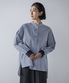 la.f... / ラ・エフ シャツ・ブラウス | 【biyori/極】""こなれ袖がポイント""バンドカラーシャツ