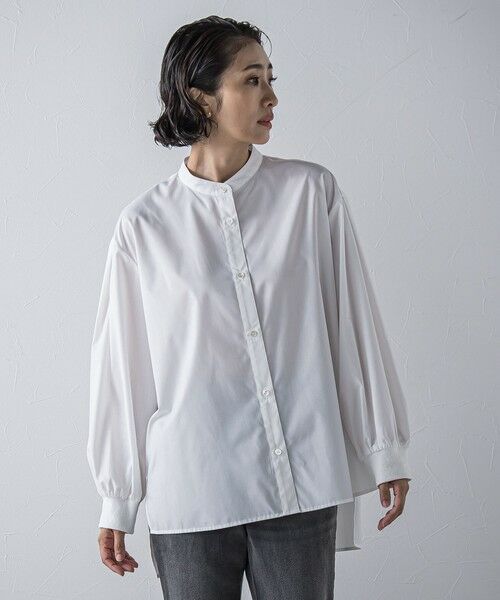 la.f... / ラ・エフ シャツ・ブラウス | 【biyori/極】""こなれ袖がポイント""バンドカラーシャツ | 詳細12