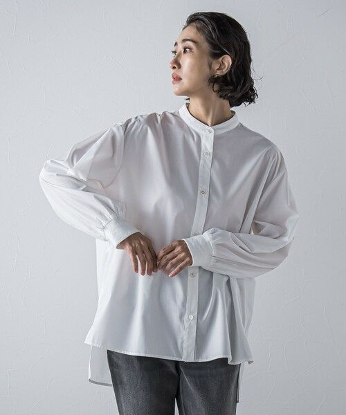 la.f... / ラ・エフ シャツ・ブラウス | 【biyori/極】""こなれ袖がポイント""バンドカラーシャツ | 詳細14
