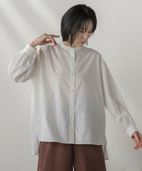 la.f... / ラ・エフ シャツ・ブラウス | 【biyori/極】""こなれ袖がポイント""バンドカラーシャツ | 詳細19