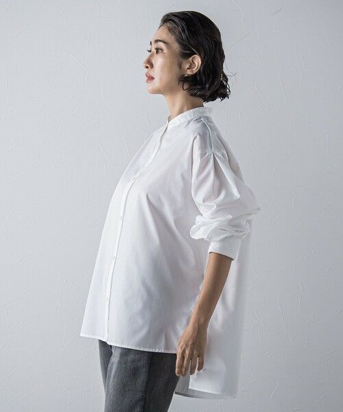 la.f... / ラ・エフ シャツ・ブラウス | 【biyori/極】""こなれ袖がポイント""バンドカラーシャツ | 詳細8