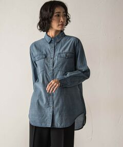 la.f... / ラ・エフ シャツ・ブラウス | 【biyori】シアーデニムシャツ≪手洗い可能≫