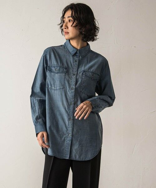 la.f... / ラ・エフ シャツ・ブラウス | 【biyori】シアーデニムシャツ≪手洗い可能≫ | 詳細1