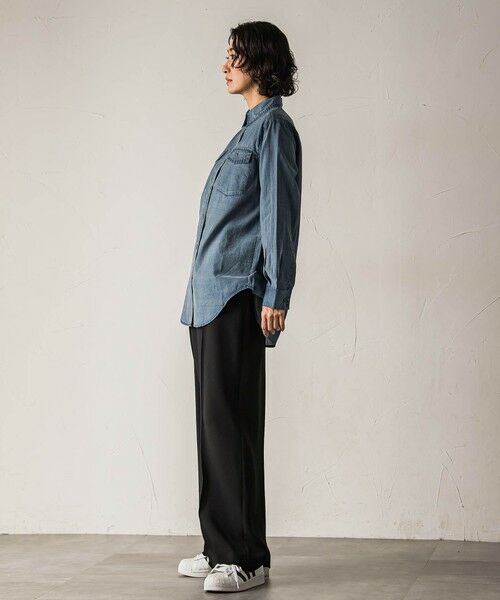 la.f... / ラ・エフ シャツ・ブラウス | 【biyori】シアーデニムシャツ≪手洗い可能≫ | 詳細5