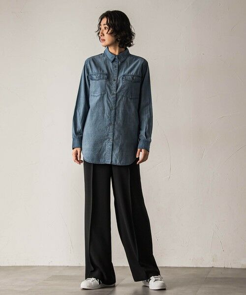 la.f... / ラ・エフ シャツ・ブラウス | 【biyori】シアーデニムシャツ≪手洗い可能≫ | 詳細7