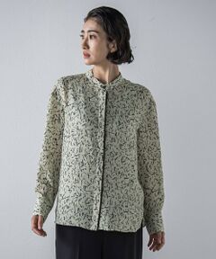 la.f... / ラ・エフ シャツ・ブラウス | 幾何ドット柄ブリントブラウス≪洗濯機で洗える≫