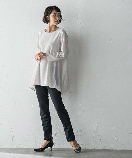 la.f... / ラ・エフ シャツ・ブラウス | ""Tシャツ感覚で着られる""ジョーゼットブラウス≪洗濯機で洗える≫ | 詳細10