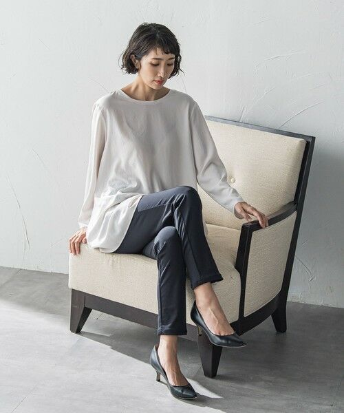 la.f... / ラ・エフ シャツ・ブラウス | ""Tシャツ感覚で着られる""ジョーゼットブラウス≪洗濯機で洗える≫ | 詳細11