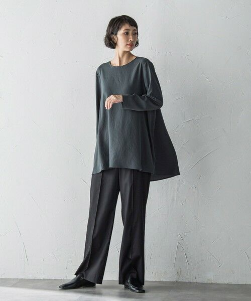 la.f... / ラ・エフ シャツ・ブラウス | ""Tシャツ感覚で着られる""ジョーゼットブラウス≪洗濯機で洗える≫ | 詳細30