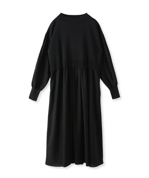 la.f... / ラ・エフ ロング・マキシ丈ワンピース | 【biyori】デニムドッキングニットワンピース≪手洗い可能≫ | 詳細7