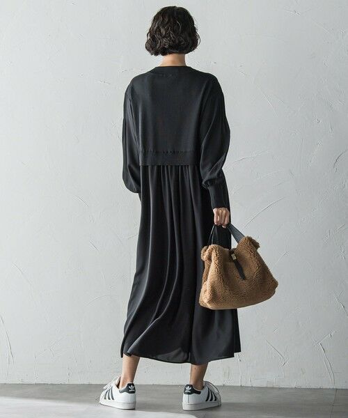 la.f... / ラ・エフ ロング・マキシ丈ワンピース | 【biyori】デニムドッキングニットワンピース≪手洗い可能≫ | 詳細5