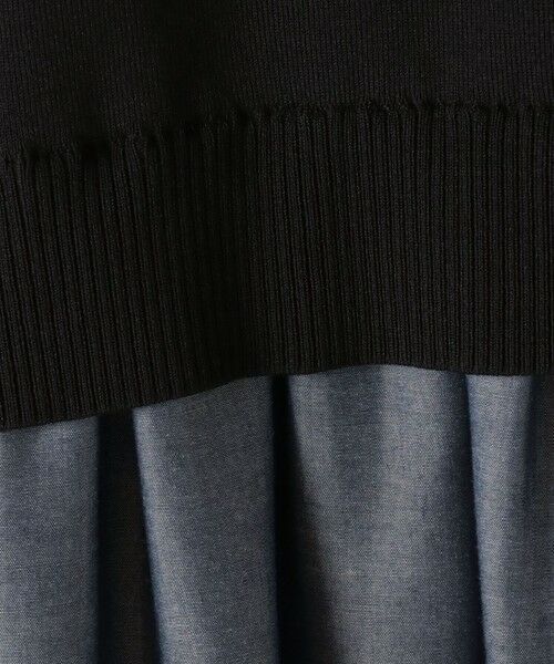 la.f... / ラ・エフ ロング・マキシ丈ワンピース | 【biyori】デニムドッキングニットワンピース≪手洗い可能≫ | 詳細24