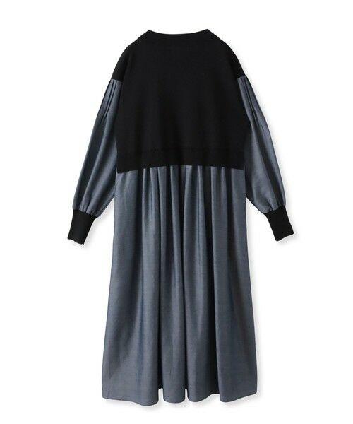 la.f... / ラ・エフ ロング・マキシ丈ワンピース | 【biyori】デニムドッキングニットワンピース≪手洗い可能≫ | 詳細28