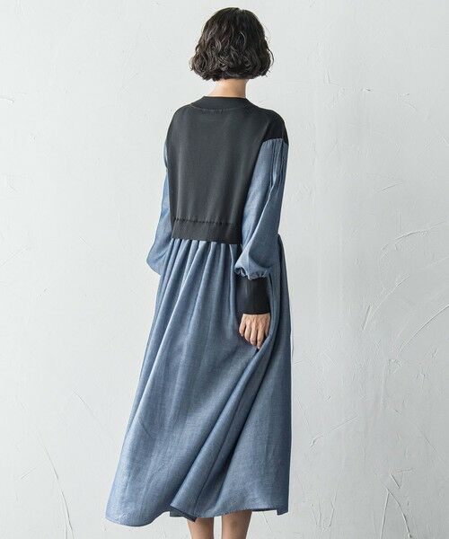 la.f... / ラ・エフ ロング・マキシ丈ワンピース | 【biyori】デニムドッキングニットワンピース≪手洗い可能≫ | 詳細11