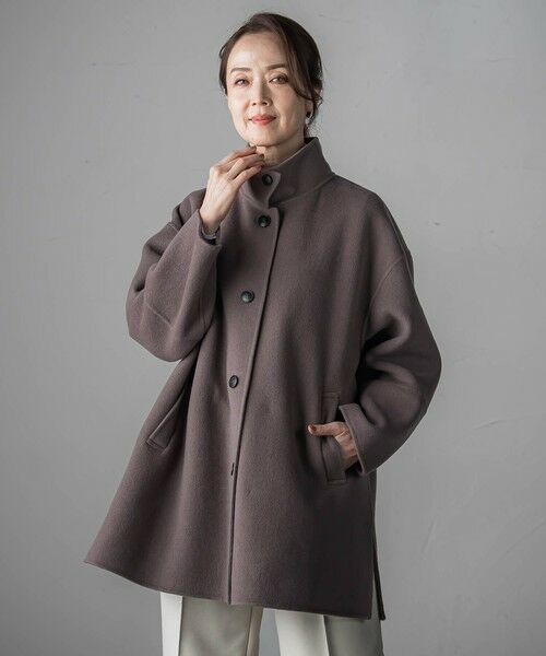 la.f... / ラ・エフ ダッフルコート | <極>”軽さと贅沢なぬくもり”スタンドカラーリバーコート | 詳細2