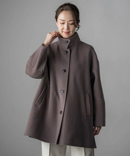 la.f... / ラ・エフ ダッフルコート | <極>”軽さと贅沢なぬくもり”スタンドカラーリバーコート | 詳細3