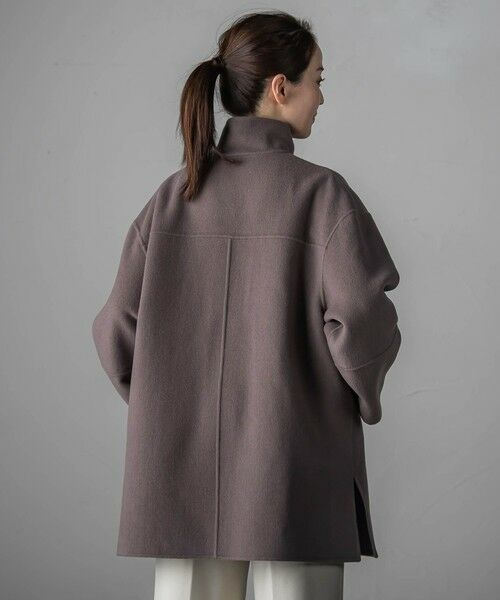 la.f... / ラ・エフ ダッフルコート | <極>”軽さと贅沢なぬくもり”スタンドカラーリバーコート | 詳細4