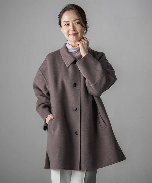 la.f... / ラ・エフ ダッフルコート | <極>”軽さと贅沢なぬくもり”スタンドカラーリバーコート | 詳細5