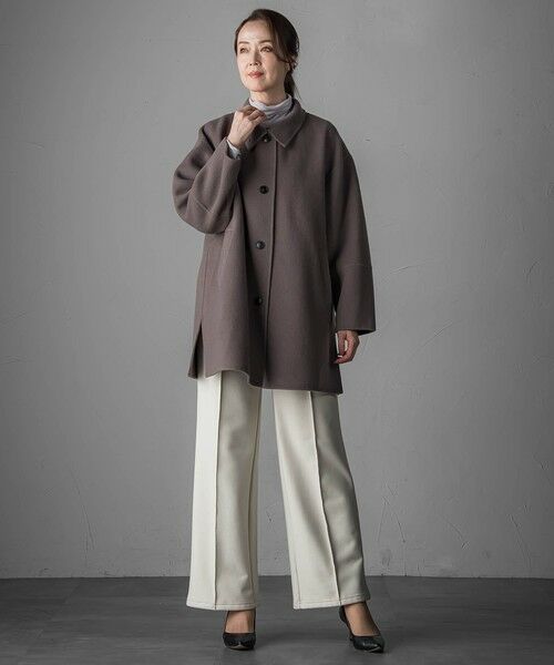 la.f... / ラ・エフ ダッフルコート | <極>”軽さと贅沢なぬくもり”スタンドカラーリバーコート | 詳細7