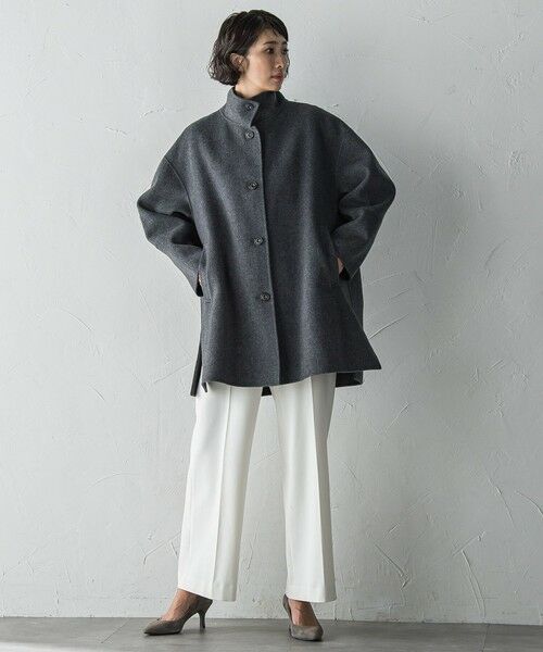 la.f... / ラ・エフ ダッフルコート | <極>”軽さと贅沢なぬくもり”スタンドカラーリバーコート | 詳細14