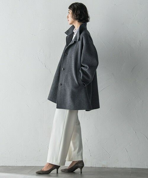 la.f... / ラ・エフ ダッフルコート | <極>”軽さと贅沢なぬくもり”スタンドカラーリバーコート | 詳細20