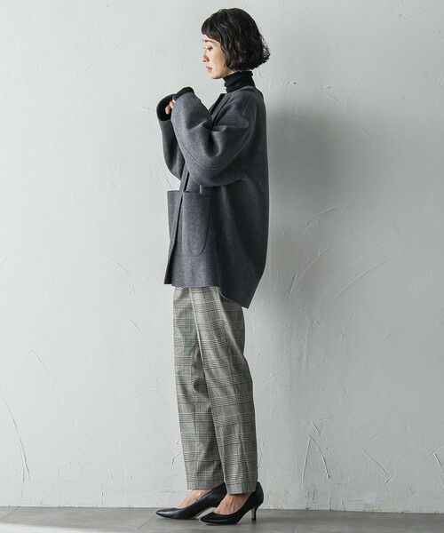 la.f... / ラ・エフ ダッフルコート | <極>”軽さと贅沢なぬくもり”ノーカラーリバーコート | 詳細15