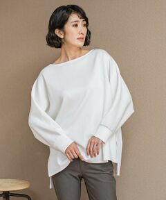 la.f... / ラ・エフ カットソー | 【WEB限定】""もっちり素材""ダンボールドルマンプルオーバー≪手洗い可能≫