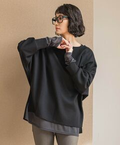 la.f... / ラ・エフ カットソー | 【WEB限定】""もっちり素材""ダンボールドルマンプルオーバー≪手洗い可能≫