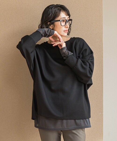 la.f... / ラ・エフ カットソー | 【WEB限定】""もっちり素材""ダンボールドルマンプルオーバー≪手洗い可能≫ | 詳細14