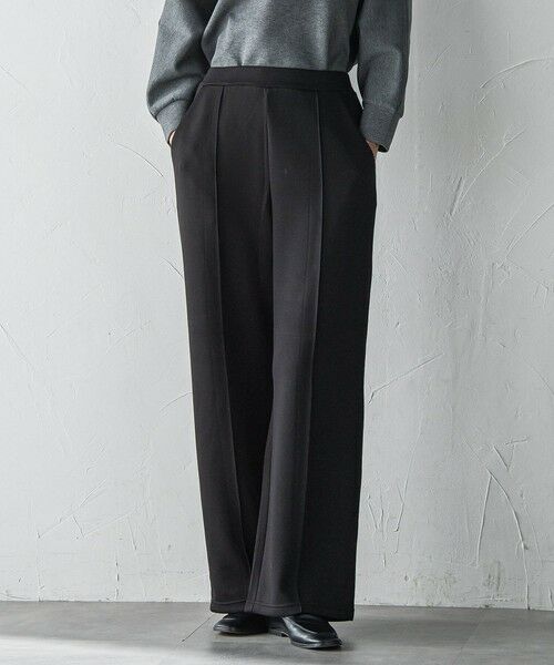 la.f... / ラ・エフ その他パンツ | 【WEB限定】""もっちり素材""ダンボールワイドパンツ≪手洗い可能≫ | 詳細1