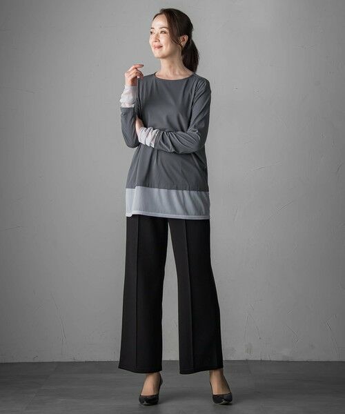 la.f... / ラ・エフ その他パンツ | 【WEB限定】""もっちり素材""ダンボールワイドパンツ≪手洗い可能≫ | 詳細9