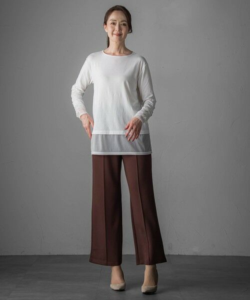 la.f... / ラ・エフ その他パンツ | 【WEB限定】""もっちり素材""ダンボールワイドパンツ≪手洗い可能≫ | 詳細19