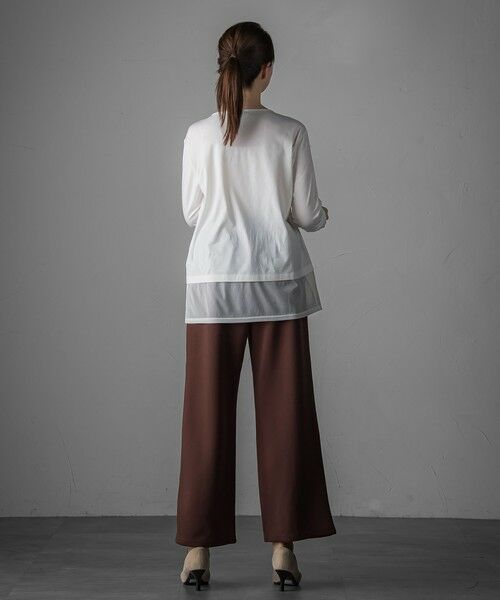 la.f... / ラ・エフ その他パンツ | 【WEB限定】""もっちり素材""ダンボールワイドパンツ≪手洗い可能≫ | 詳細21