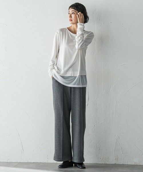 la.f... / ラ・エフ その他パンツ | 【WEB限定】""もっちり素材""ダンボールワイドパンツ≪手洗い可能≫ | 詳細28