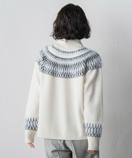 la.f... / ラ・エフ ニット・セーター | フェアアイル柄ニット | 詳細3